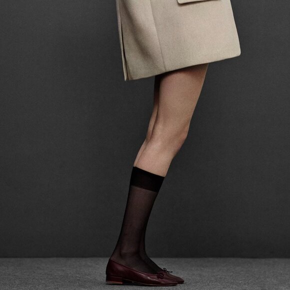 SOLD OUT • Burgundy leather ballet flats • Worn twice only - Picture 4 of 10